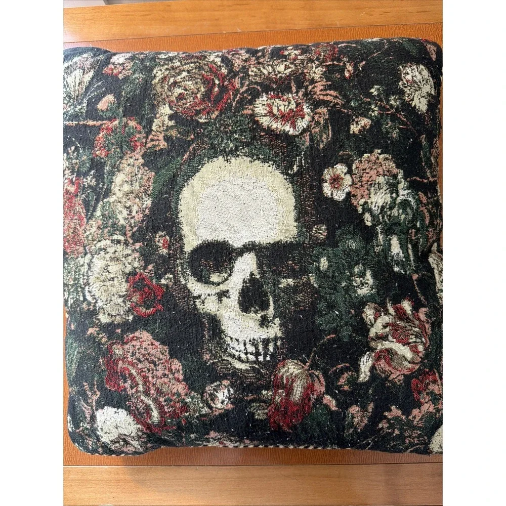 Threshold Floral Sketeton Throw Pillow 18